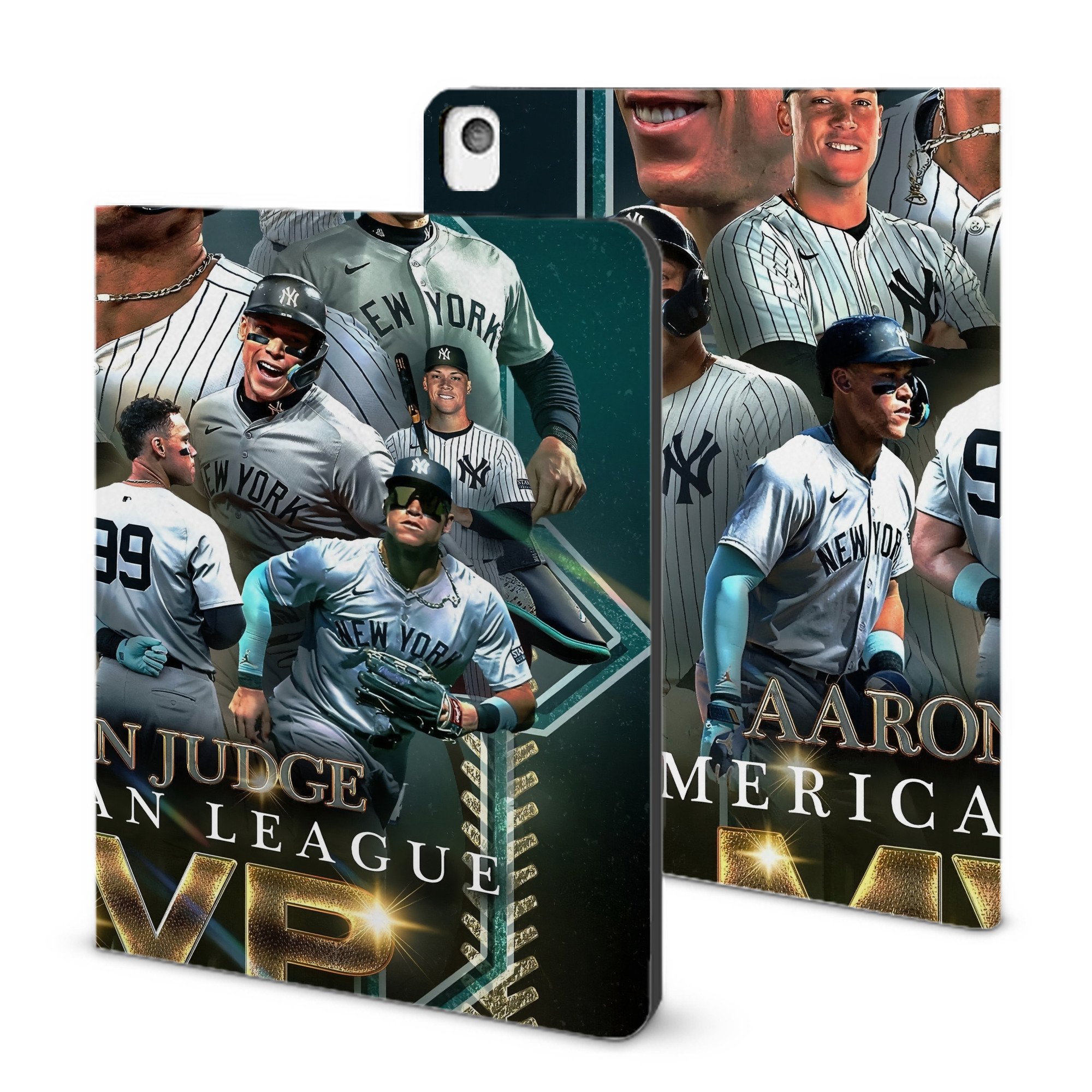 Aaron Judge MVP IPad Book-Style Case With Pencil Slot – Slim PU & TPU Cover – Full Protection, Precise Fit, Water & Scratch Resistant